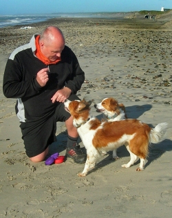 Wolfgang Suellau mit Kira und Godje